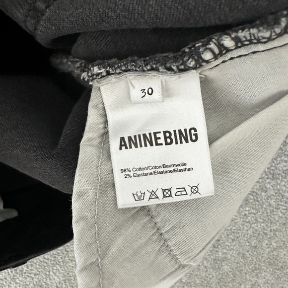 Anine Bing Jeans Womens 30 Low Rise Skinny Black Jax Ankle Zip Stretch - Picture 7 of 11